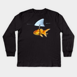 gold fish Kids Long Sleeve T-Shirt